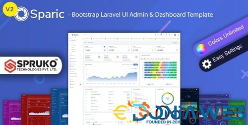 More information about "Sparic - Laravel Admin dashboard Template"