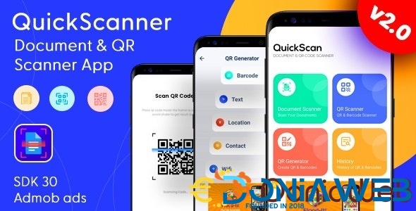 QuickScan - Document Scanner & QR Code Scanner - QR Scanner with Admob Ads