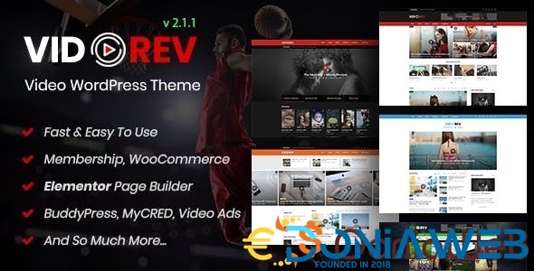 VidoRev - Video WordPress Theme