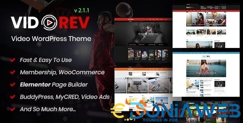 More information about "VidoRev - Video WordPress Theme"