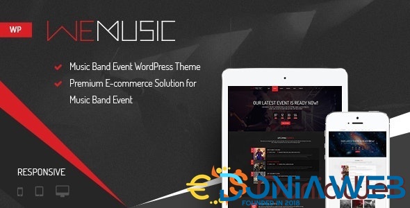 WeMusic - Music Band Event WordPress Theme