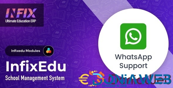 Whatsapp Support Module | InfixEdu School - School Management System Software