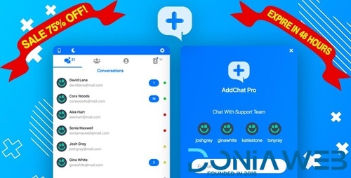 More information about "AddChat Laravel Pro - Live Chat Widget + Multi-User Chat + Customer Support"
