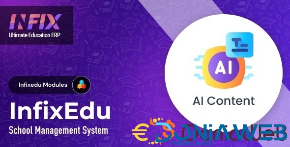 AI Content Module | InfixEdu School - School Management System Software