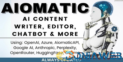 More information about "Aiomatic - AI Content Writer, Editor, ChatBot & AI Toolkit"