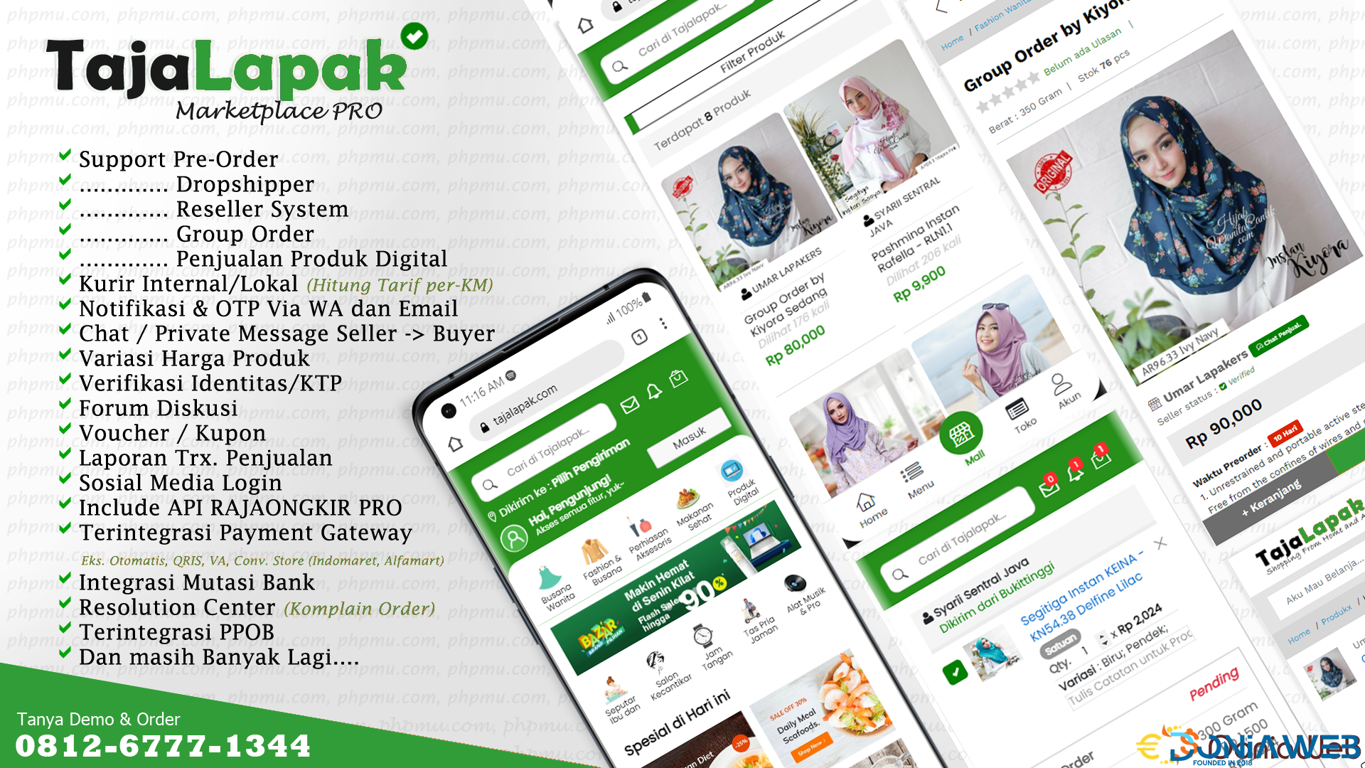 TAJALAPAK Marketplace PRO - Multi Seller Multi Buyer + Reseller System