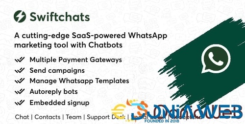 More information about "Swiftchats - SaaS Enabled Whatsapp Marketing Tool With Chat Bots"