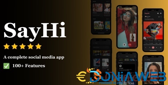 SayHi Social- (Timeline, chat, Live,Instagram,Reels,Facebook,Twitter,Threads, TikTok),