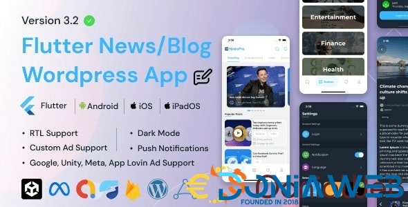 NewsPro - Blog/News/Article App For Wordpress