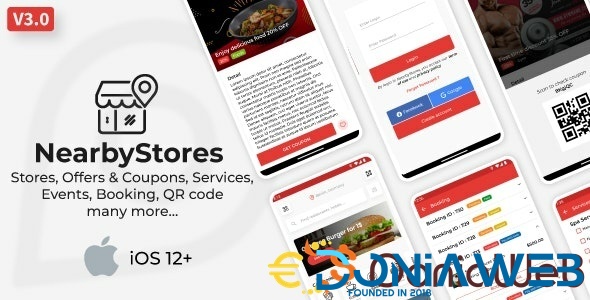 Nearby Stores iOS - Offers & Coupons, Events, Restaurant, Services & Booking