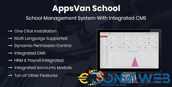 AppsVan School - School Management System With Integrated CMS