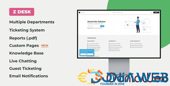 Z Desk - Support Tickets System with Knowledge Base and FAQs