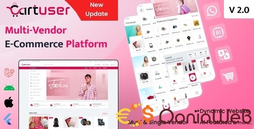 More information about "CartUser Multi-Vendor E-commerce - Complete eCommerce Mobile App, Web, Admin and Seller Panel"