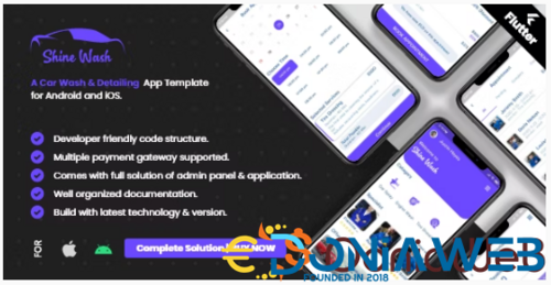 More information about "Car Wash Booking System with mobile apps android | Ios | Flutter"