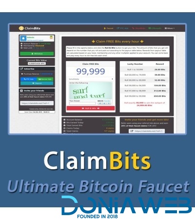 ClaimBits v2.1.6 - Ultimate Bitcoin Faucet Script