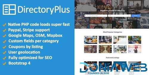 More information about "DirectoryPlus V1.08 - Business Directory Script"