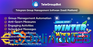 TeleGroupBot - Telegram Group Management Software (SaaS Platform)