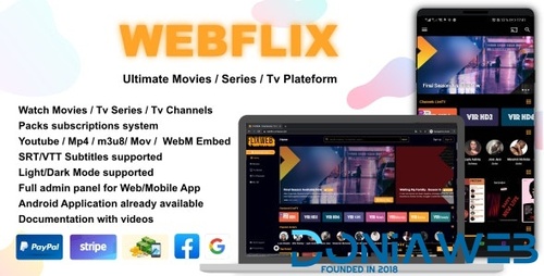 More information about "WebFlix v1.6 - Movies - TV Series - Live TV Channels - Subscription"