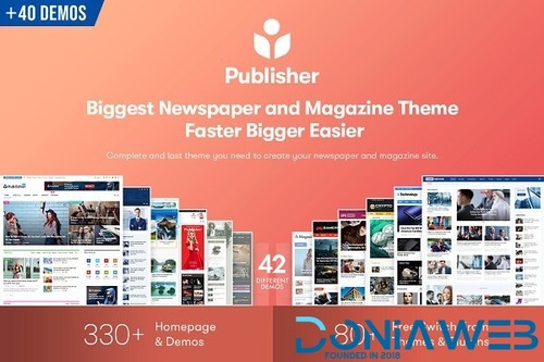 More information about "Publisher V7.6.2- Magazine News Blog AMP + All Plugins"