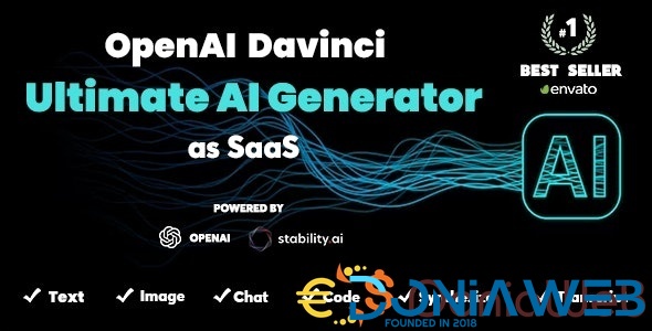 More information about "DaVinci AI - OpenAI Content, Text, Image, Voice, Chat, Code, Transcript, and Video Generator as SaaS"