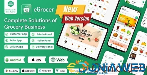 More information about "eGrocer - Online Multi Vendor Grocery Store, eCommerce Marketplace Flutter Full App with Admin Panel"