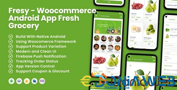 Fresy - Woocommerce Android App Fresh Grocery 2.0