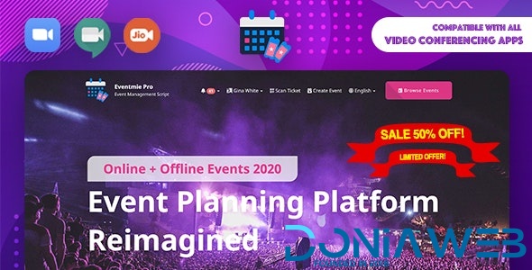 Eventmie Pro- Online-Offline Event & Classes Ticket Selling & Management Multi-vendor Platform