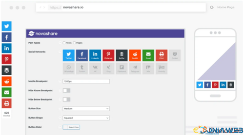 More information about "Novashare - WP Social Sharing Plugin"