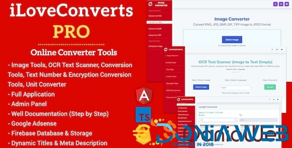 [All in One] iLoveConverts PRO - Online Converter Tools Full Production Ready App with Admin Panel