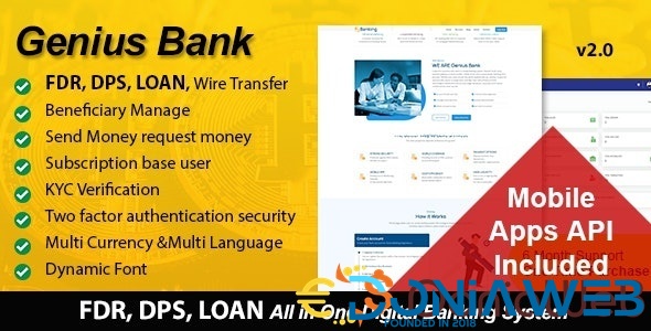 Genius Bank - All in One Digital Banking System