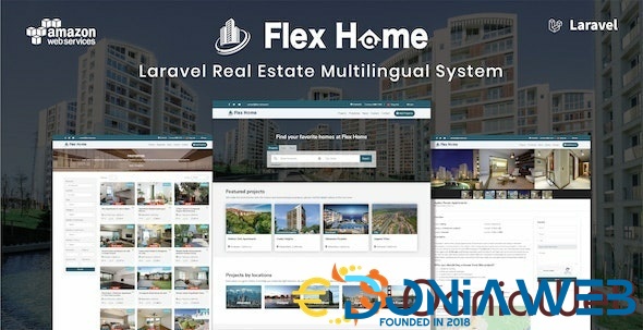 Flex Home - Laravel Real Estate Multilingual System