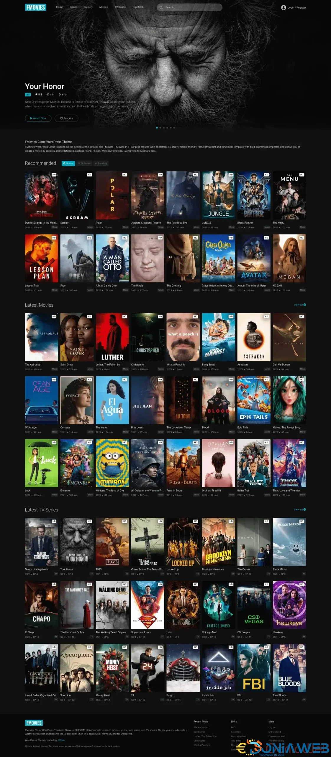 FMovies WordPress Clone Theme FMovies PHP Script