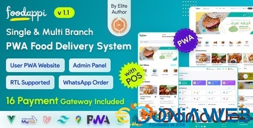 More information about "FoodAppi - PWA Food Delivery System and WhatsApp Menu Ordering with Admin Panel | Restaurant POS"