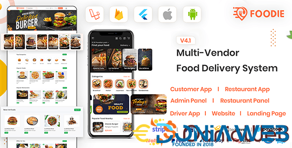 Foodie | UberEats Clone | Food Delivery App | Multiple Restaurant Food Delivery Flutter App