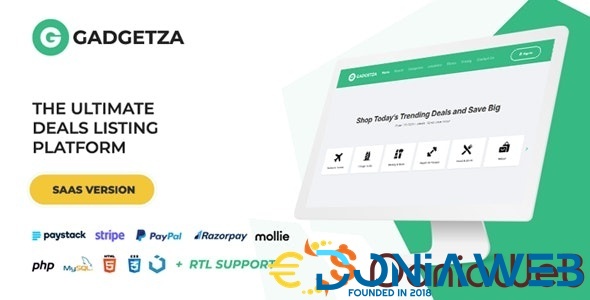 Gadgetza - Deals Listing Platform (SAAS)