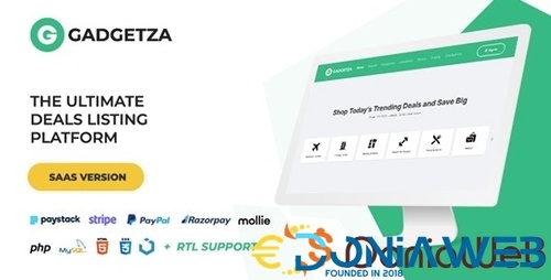 More information about "Gadgetza - Deals Listing Platform (SAAS)"