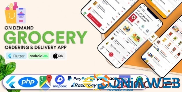 Grocery Vegetable Store Delivery Mobile App with Admin Panel - GoGrocer