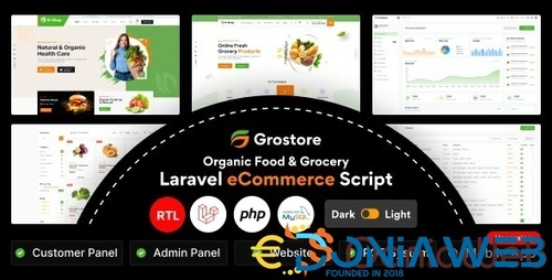 More information about "GroStore - Food & Grocery Laravel eCommerce with Admin Dashboard"