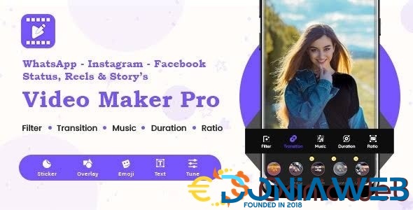 Instagram, FB, YouTube, WhatsApp Status - Story - Post - Reels Video Maker Pro