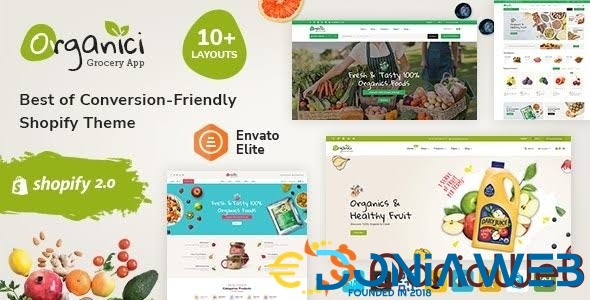 Organici - Fresh Food & Grocery Store - Shopify Multi-Purpose Mega Responsive Theme