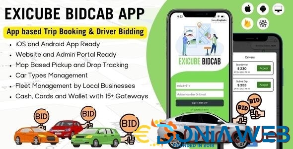 Exicube BidCab App