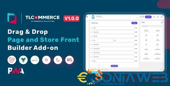 TLCommerce Drag & Drop Page and Store Front Builder Add-on