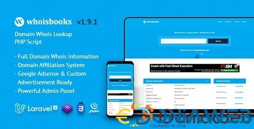 More information about "WhoisBooks | Domain Whois Lookup PHP Script"