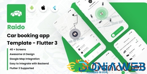 Raido Carpooling – Taxi Booking App Template Flutter