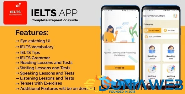 IELTS Preparation Full Guide App with AdMob Ads