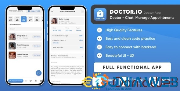 Doctor.io : Doctor App for Doctors Appointments Managements, Online Diagnostics