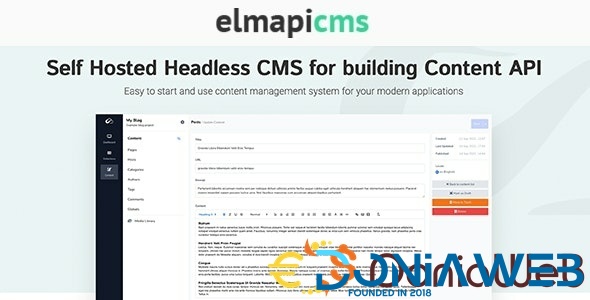 ElmapiCMS - Headless CMS for building Content API