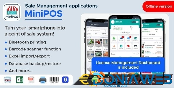 MiniPOS Offline - Xamarin.Forms Mobile POS Application with License System