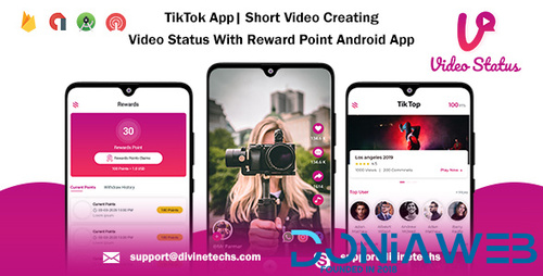 More information about "TikTok App| Short Video Creating - Video Status With Reward Point Android App"