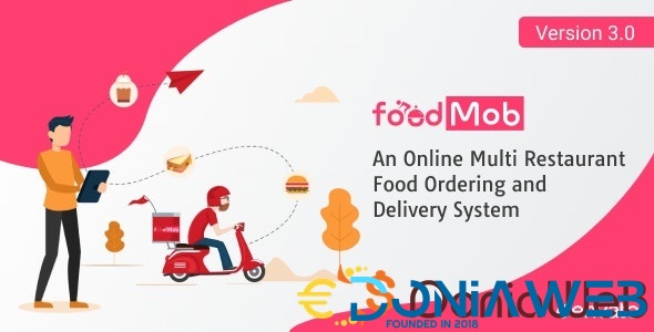 FoodMob - An Online Multi Restaurant Food Ordering and Delivery System with Contactless QR Code Menu